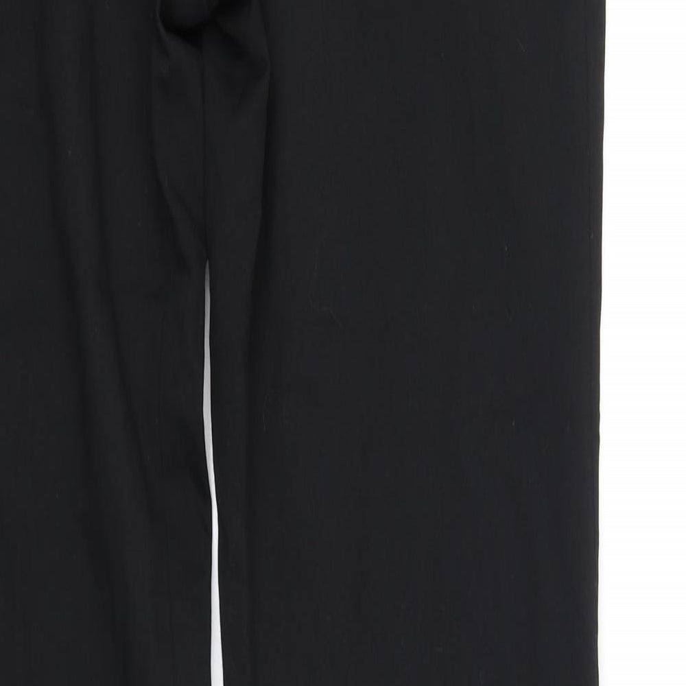 Marks and Spencer Womens Black Trousers Size M L32 in