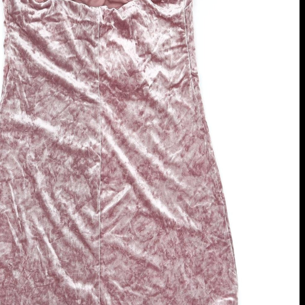 New Look Womens Pink Basic Tank Size 14