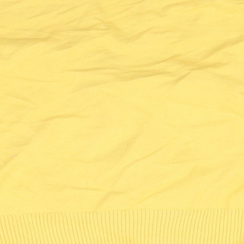 F&F Womens Yellow Basic Button-Up Size 14