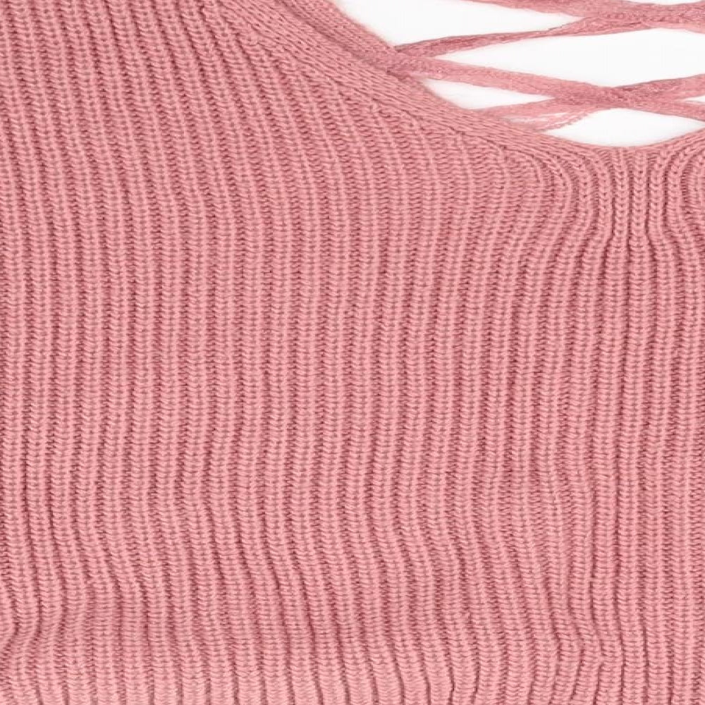 Miss Selfridge Womens Pink Pullover Jumper Size 10