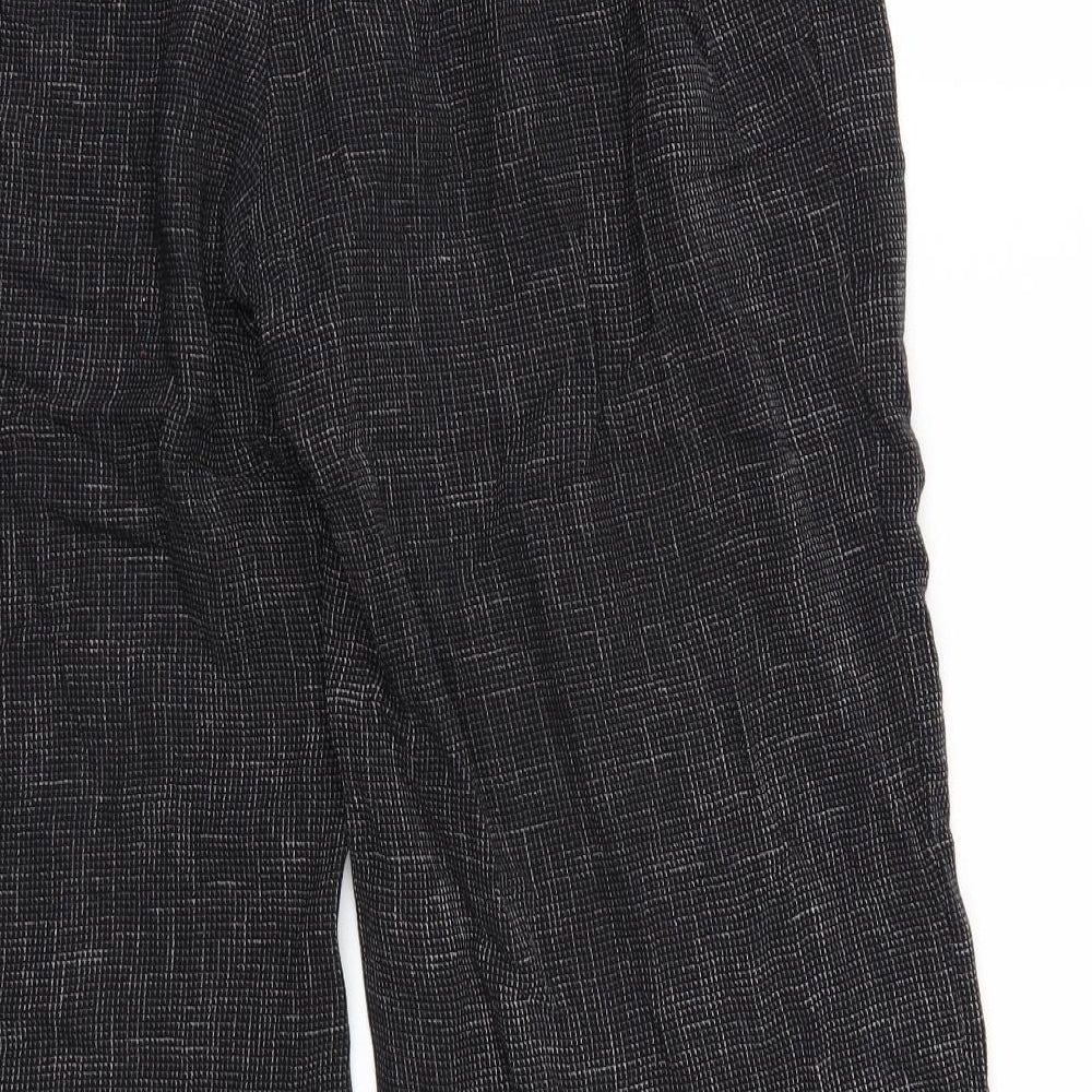 Marks and Spencer Womens Black Trousers Size 14 L27 in