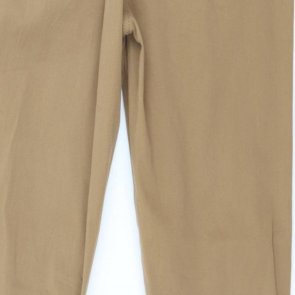 Marks and Spencer Womens Brown Trousers Size 12 L29 in
