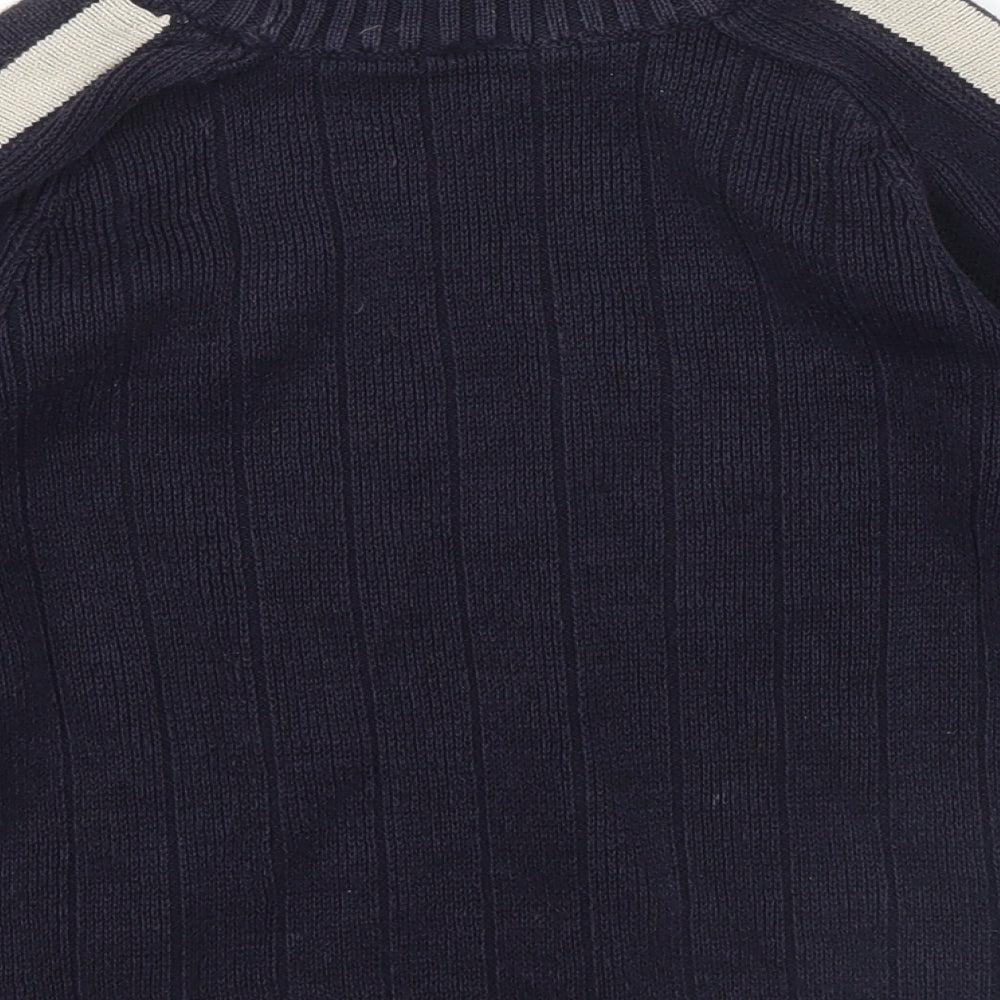 BHS Boys Blue Striped Pullover Jumper Size 6 Years