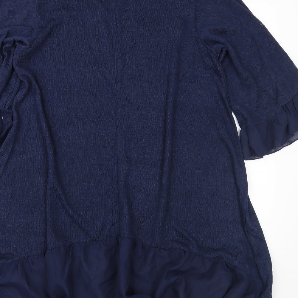 QED London Womens Blue Knit Pullover Jumper Size S