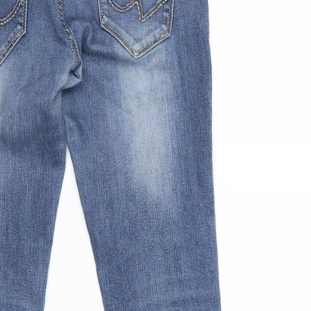 cherri Womens Blue Denim Straight Jeans Size L L27 in