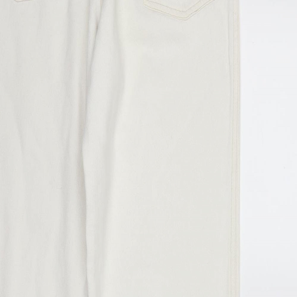 finest clothing Womens White Denim Mom Jeans Size 28 in L30 in