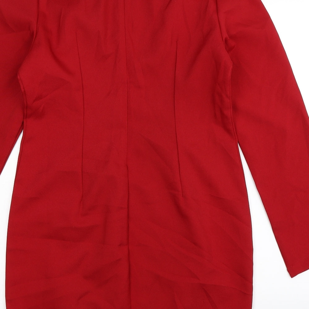 Up To U Womens Red Bodycon Size M