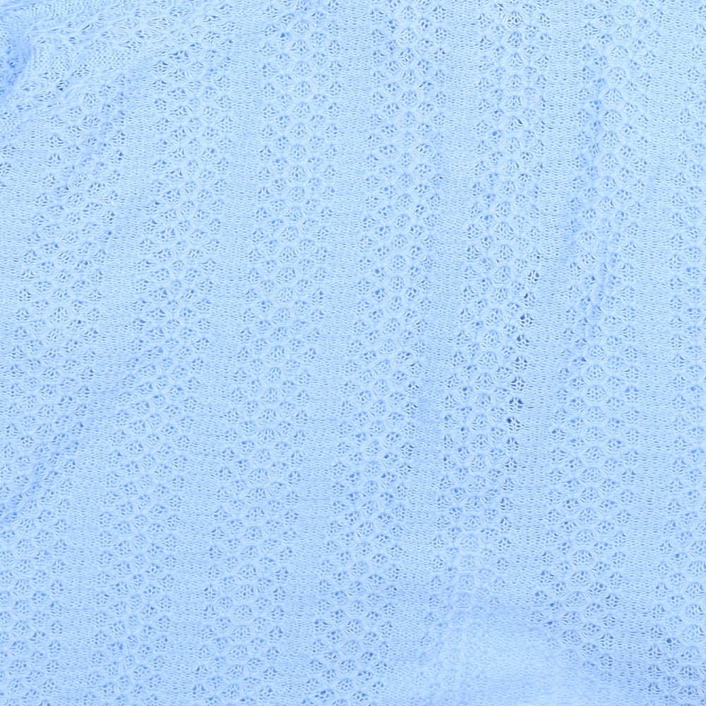 Preworn Womens Blue Knit Cardigan Jumper One Size