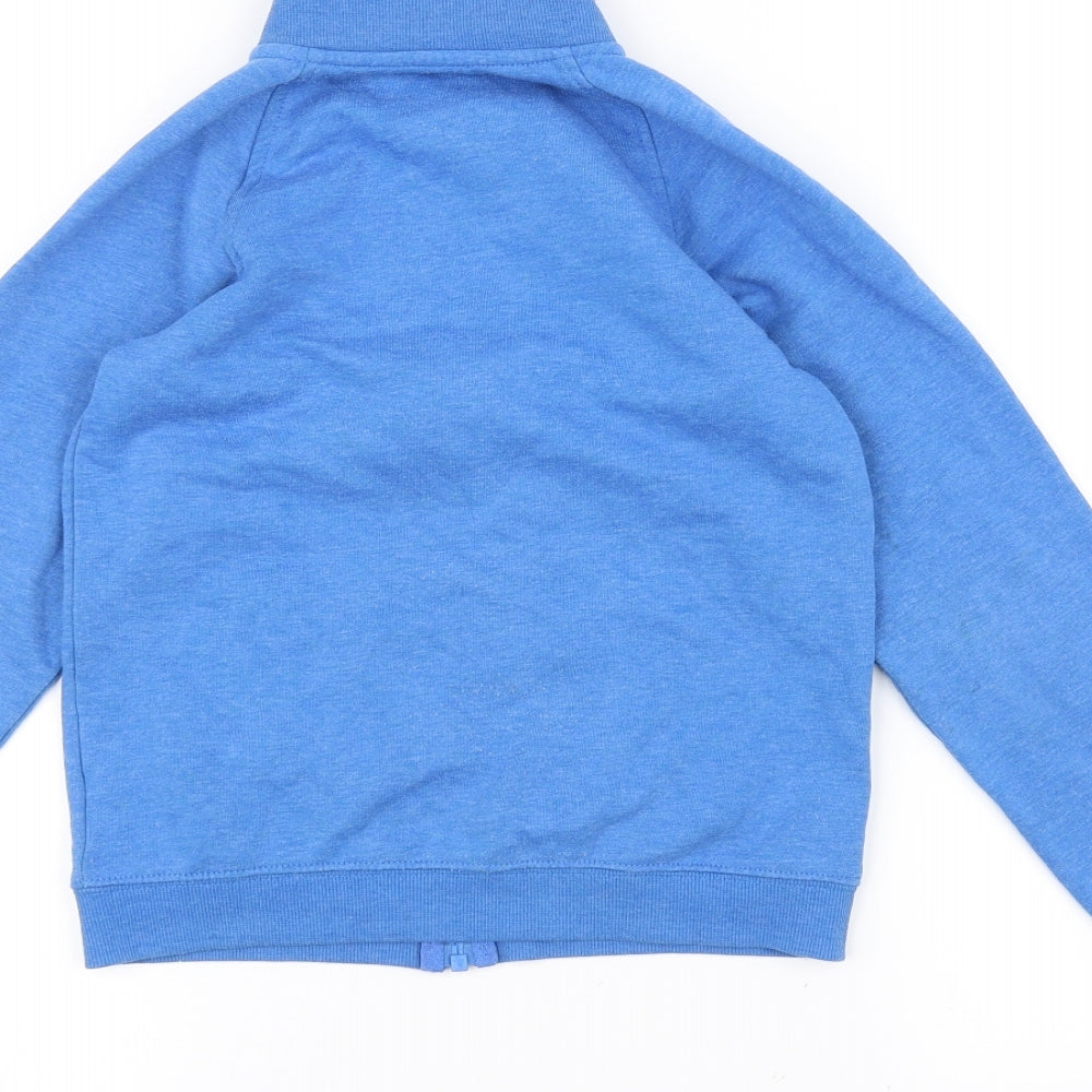 Preworn Boys Blue Full Zip Jumper Size 7-8 Years