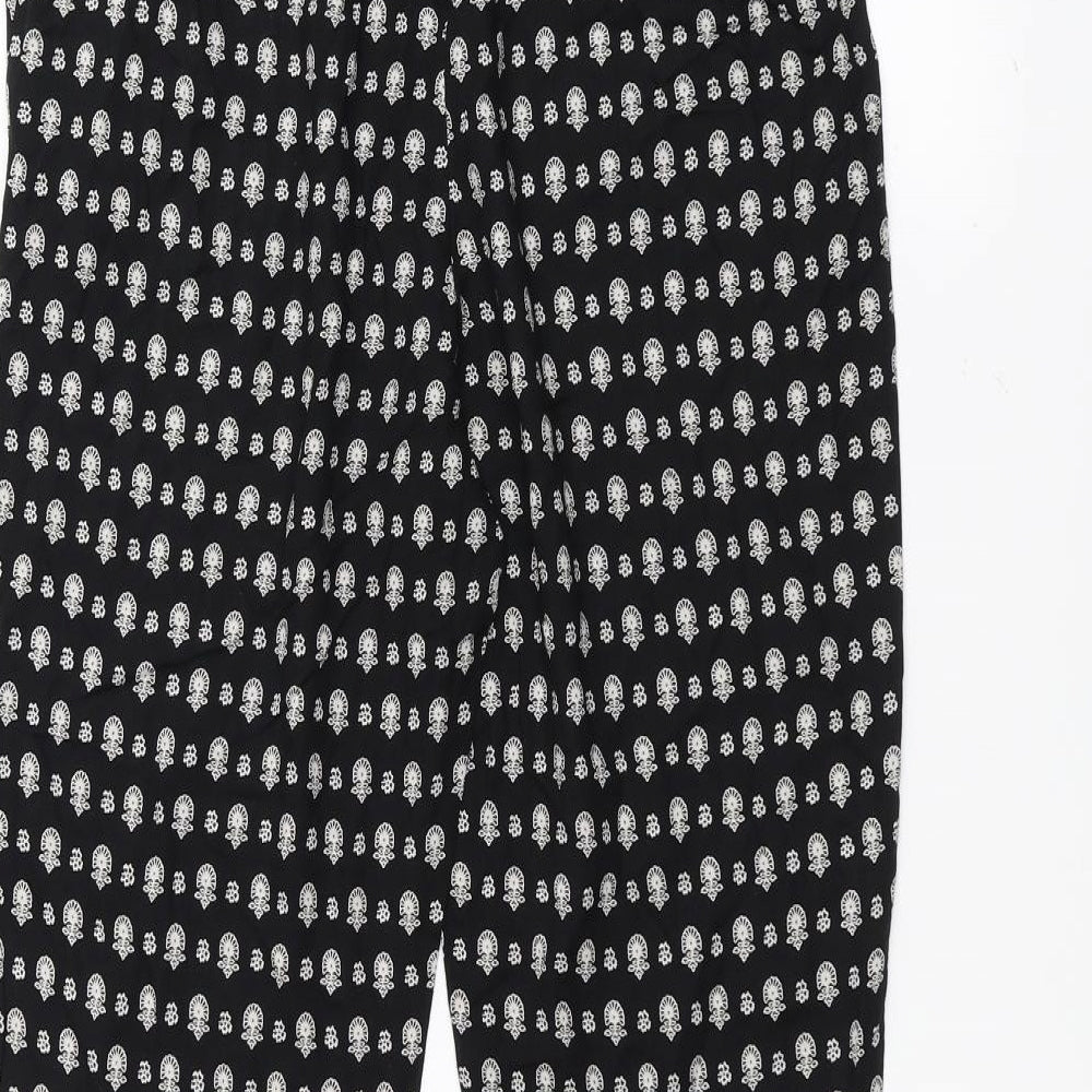 Marks and Spencer Womens Black Trousers Size 10 L25 in