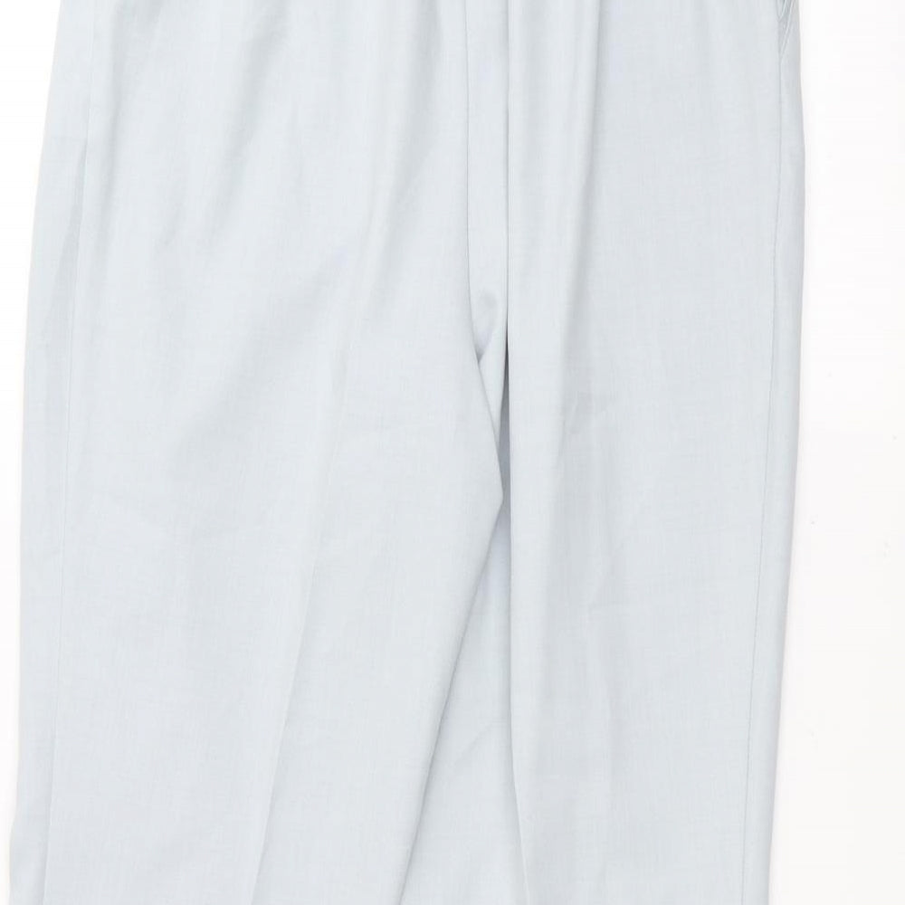Marks and Spencer Womens Blue Trousers Size 14 L26 in