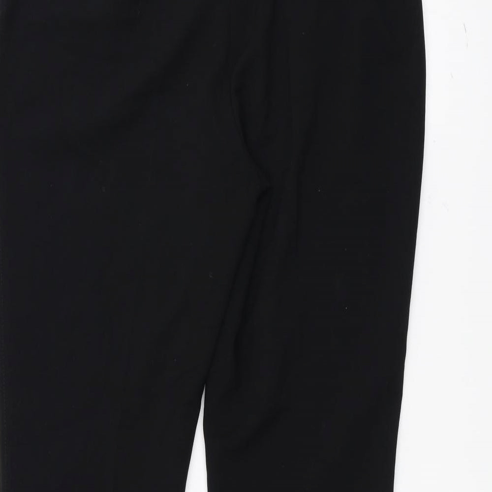 Marks and Spencer Womens Black Trousers Size 14 L28 in