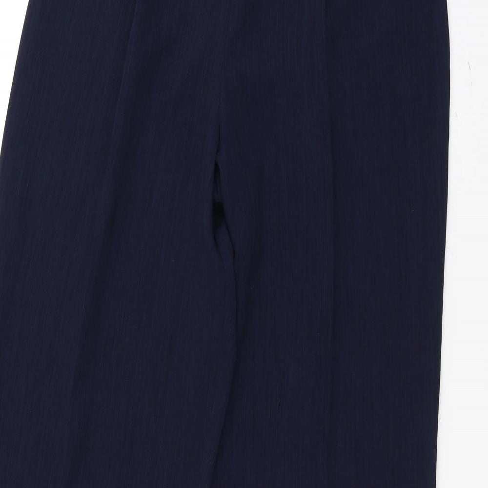 BHS Womens Blue Trousers Size 14 L27 in
