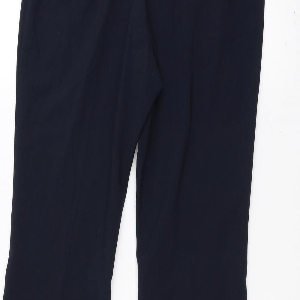 Marks and Spencer Womens Blue Trousers Size 8 L28 in