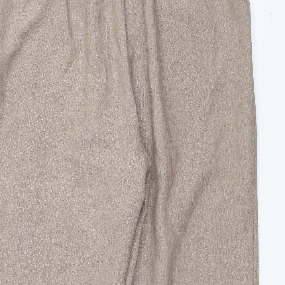 Marks and Spencer Womens Brown Trousers Size 18 L26 in