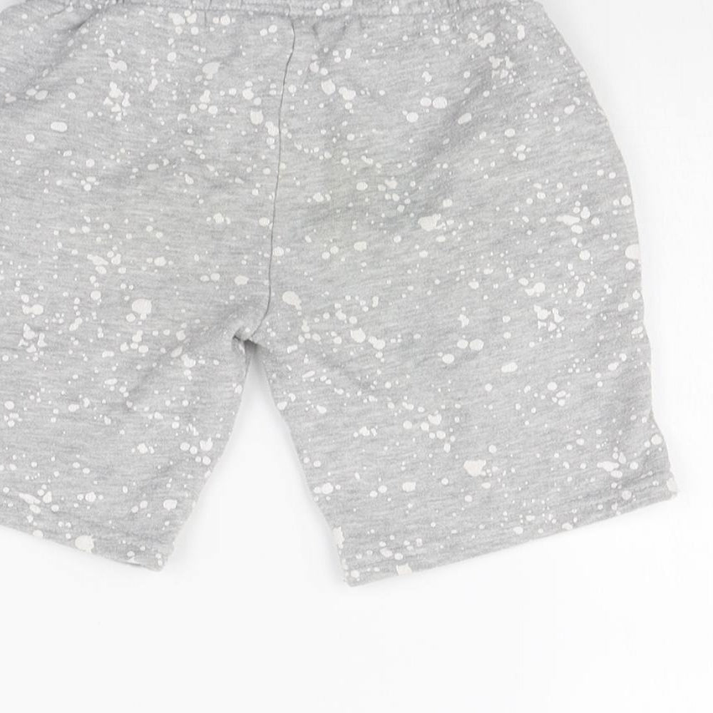 Primark Boys Grey Polka Dot Sweat Shorts Size 6 Years