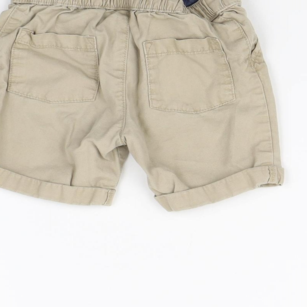 Fred & Flo Baby Beige Cargo Trousers Size 12 Months