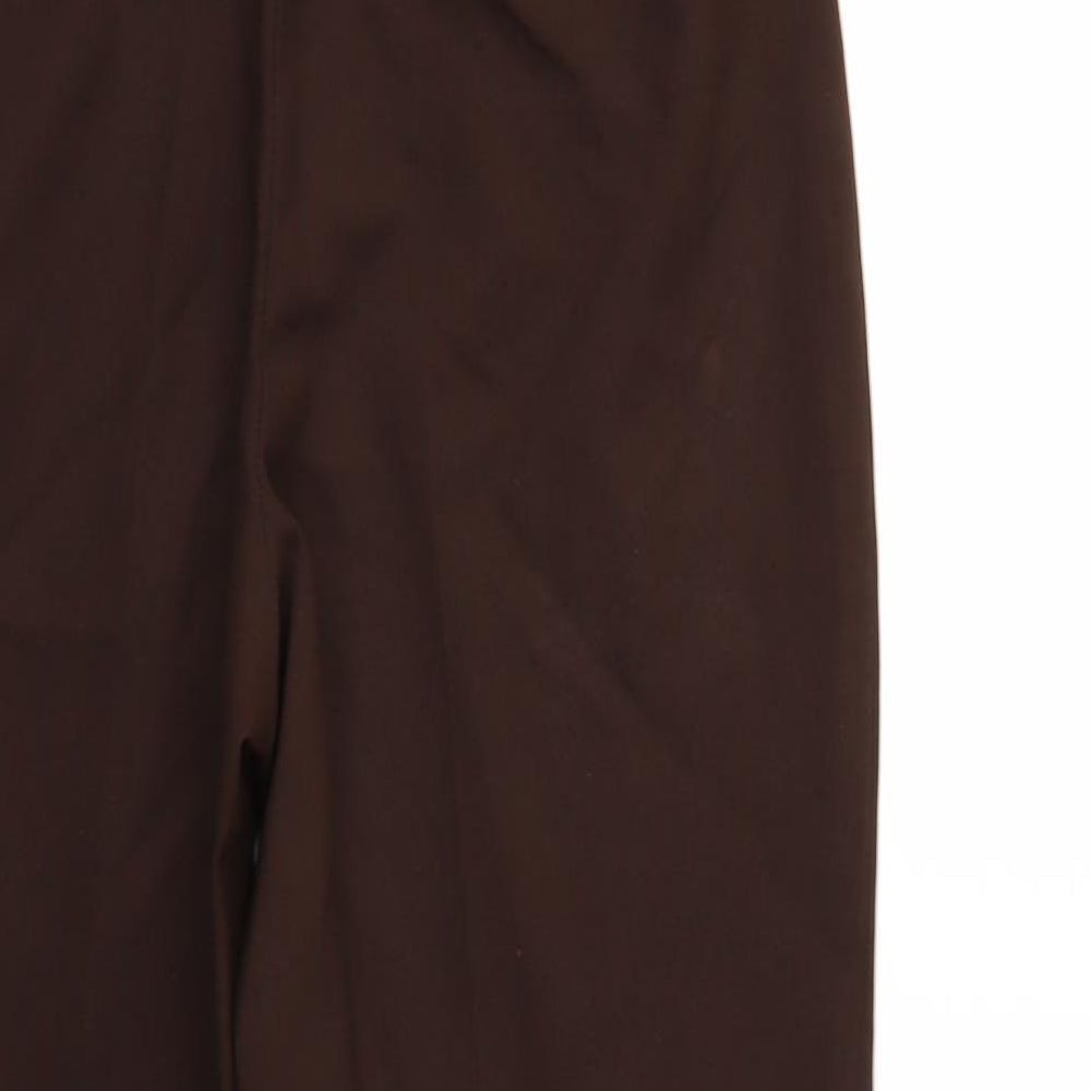 Marks and Spencer Womens Brown Trousers Size 8 L26 in