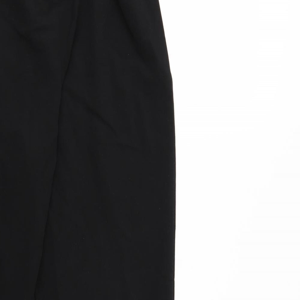 Divided Womens Black Cropped Trousers Size 6 L24 in