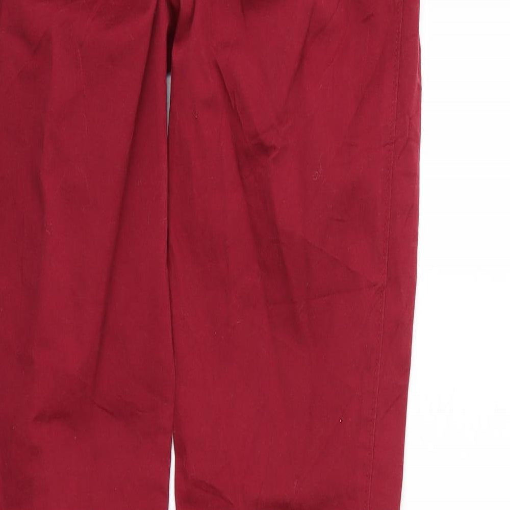 Papaya Womens Red Straight Jeans Size 10 L29 in