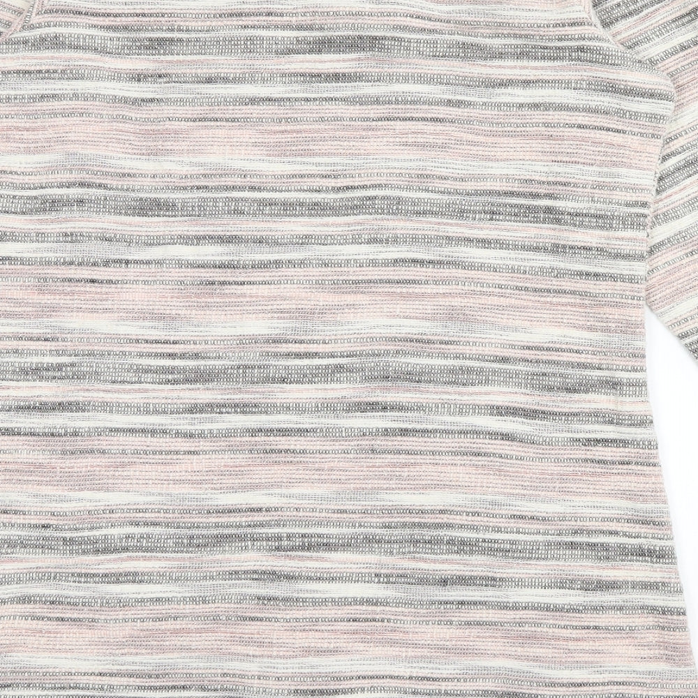 Cruz Womens Multicoloured Striped Cardigan Jumper Size 16