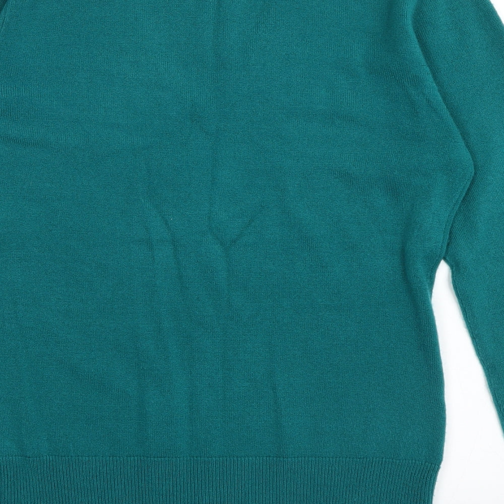 Debehams Womens Green Pullover Jumper Size 10