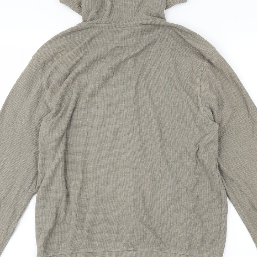 Cedar Wood State Mens Grey Full Zip Hoodie Size M