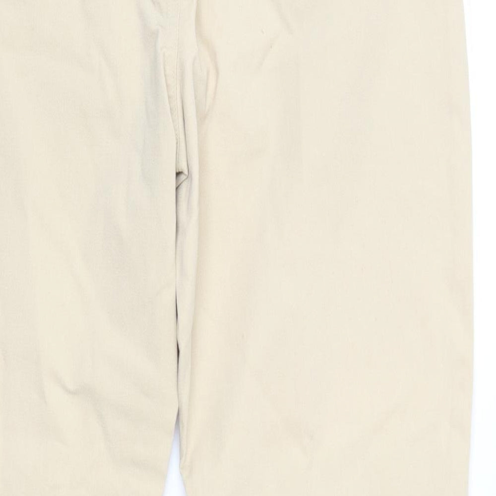 Marks and Spencer Womens Beige Trousers Size 16 L28 in