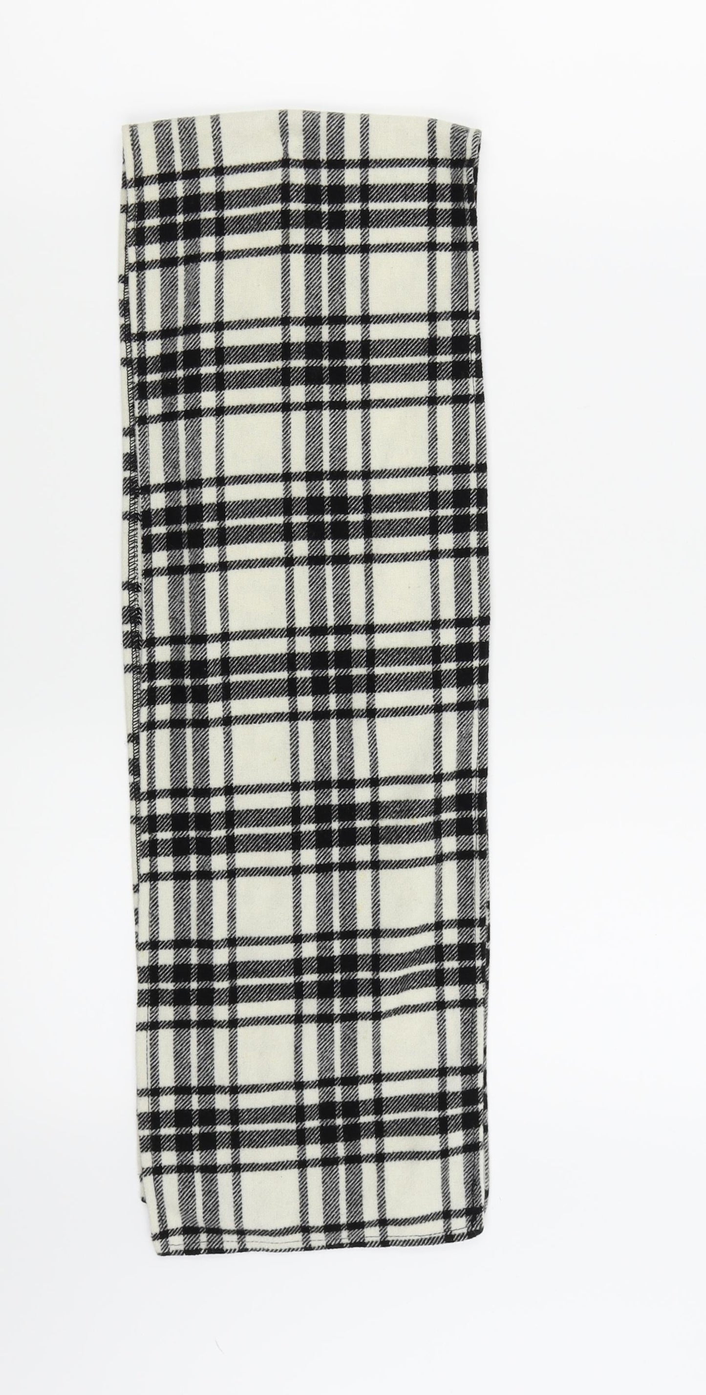 Preworn Womens Black Check Scarf