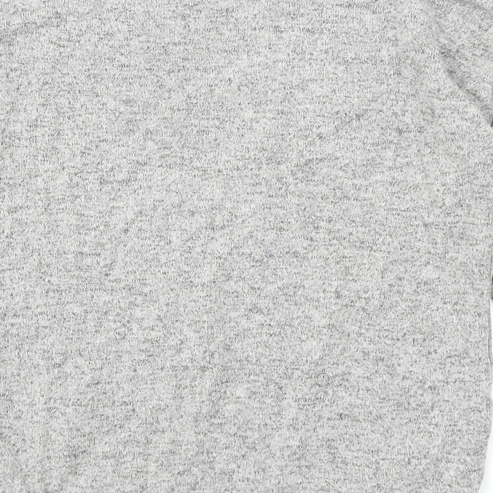 George Girls Grey Basic T-Shirt Size 7-8 Years
