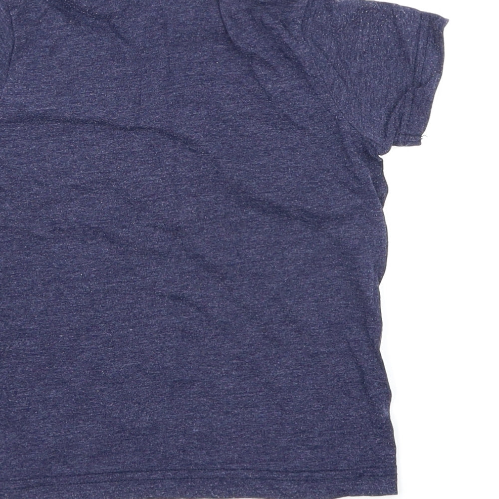 F&F Boys Blue Colourblock Basic Polo Size 18-24 Months