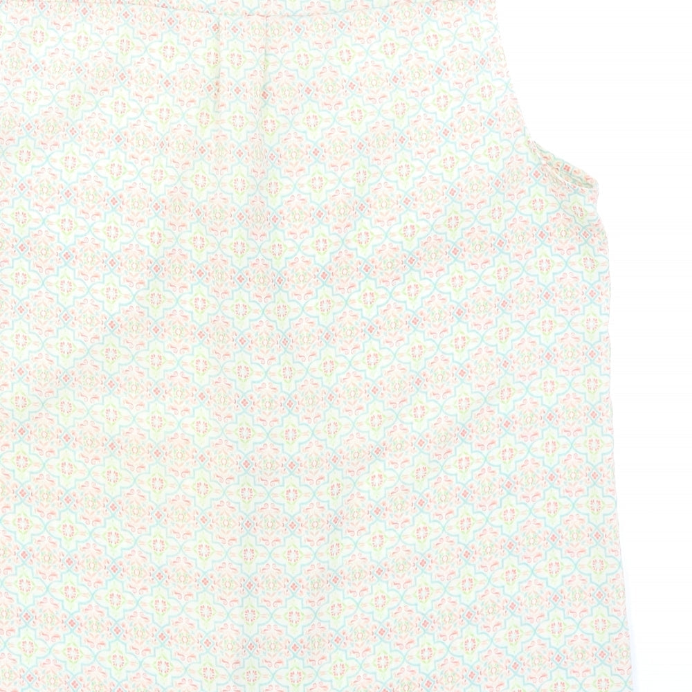 NEXT Womens Ivory Floral Basic Blouse Size 16