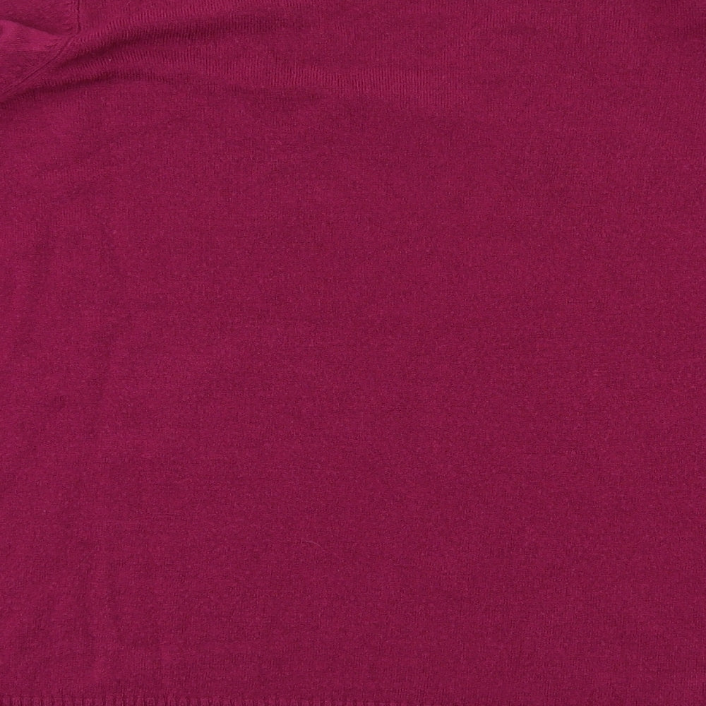 m&s Womens Red Pullover Jumper Size 14