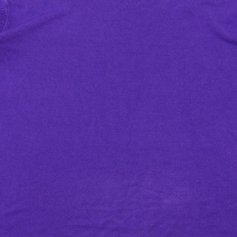BM Womens Purple Pullover Jumper Size M