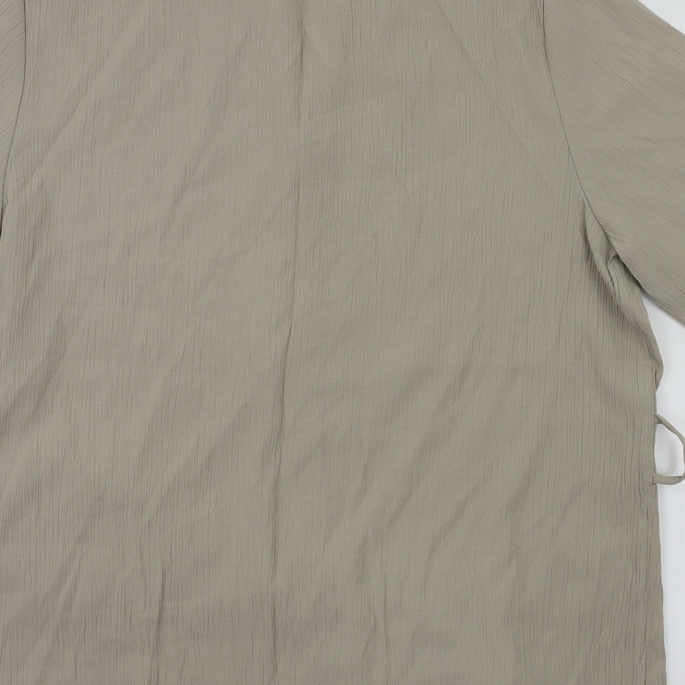 Bonmarché Womens Beige Basic Blouse Size 16