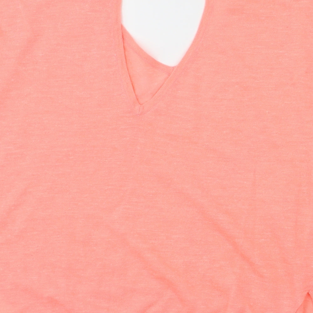 River Island Womens Pink Basic T-Shirt Size 6