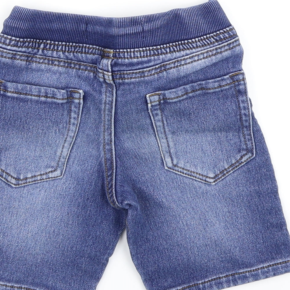 Denim & Co. Boys Blue Denim Cargo Shorts Size 2-3 Years