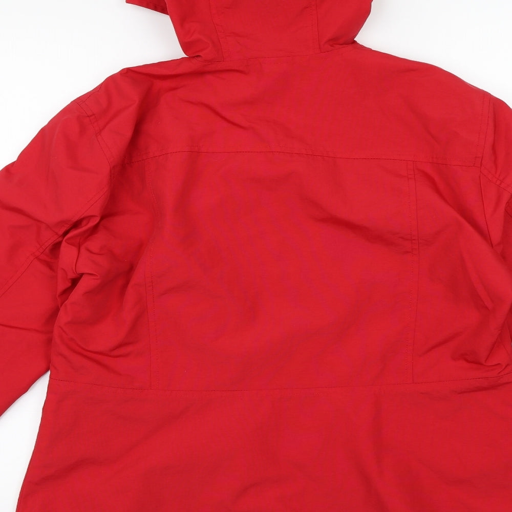 H&M Womens Red Rain Coat Coat Size M