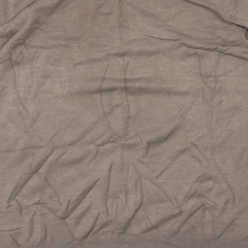 Marks and Spencer Womens Brown Knit Pullover Jumper Size 18