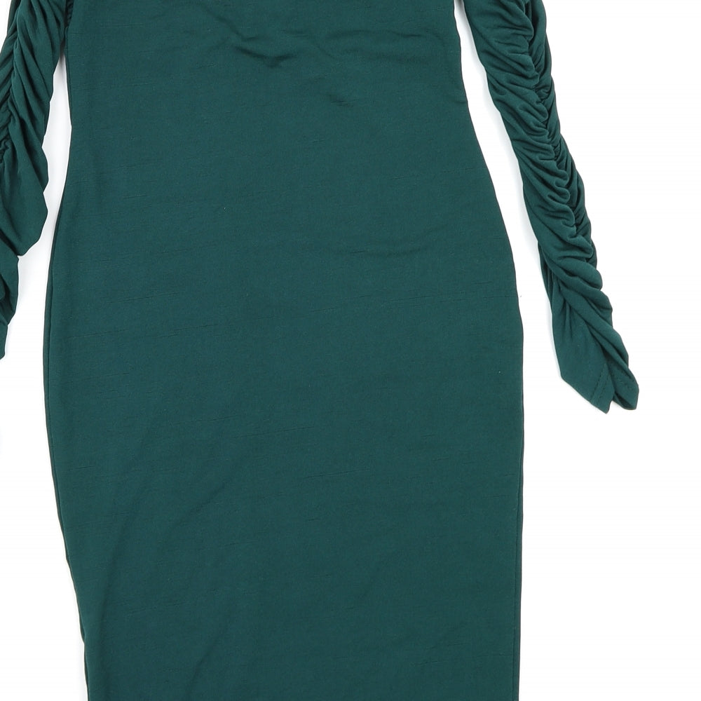 PRETTYLITTLETHING Womens Green Bodycon Size 8