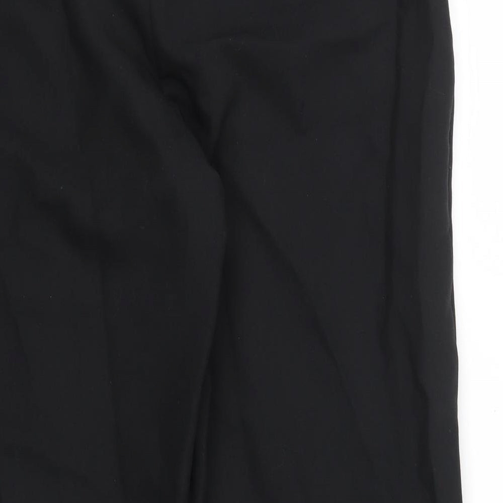 M&S Womens Black Dress Pants Trousers Size 16 L24 in