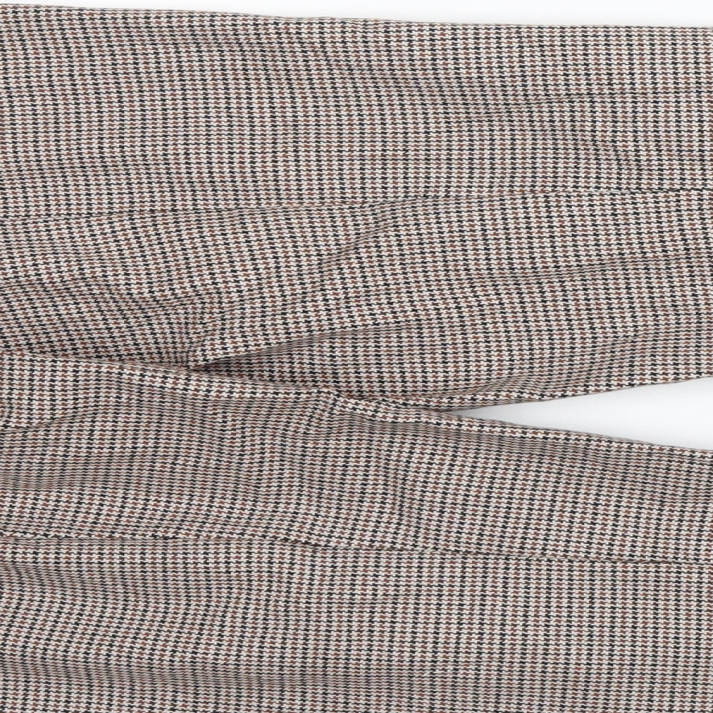 M&S Womens Brown Dress Pants Trousers Size 14 L25 in