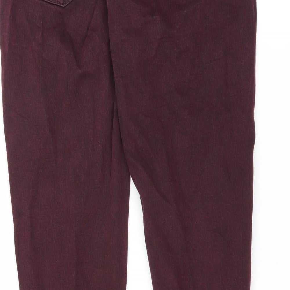 Topshop Womens Purple Denim Skinny Jeans Size 28 in L30 in