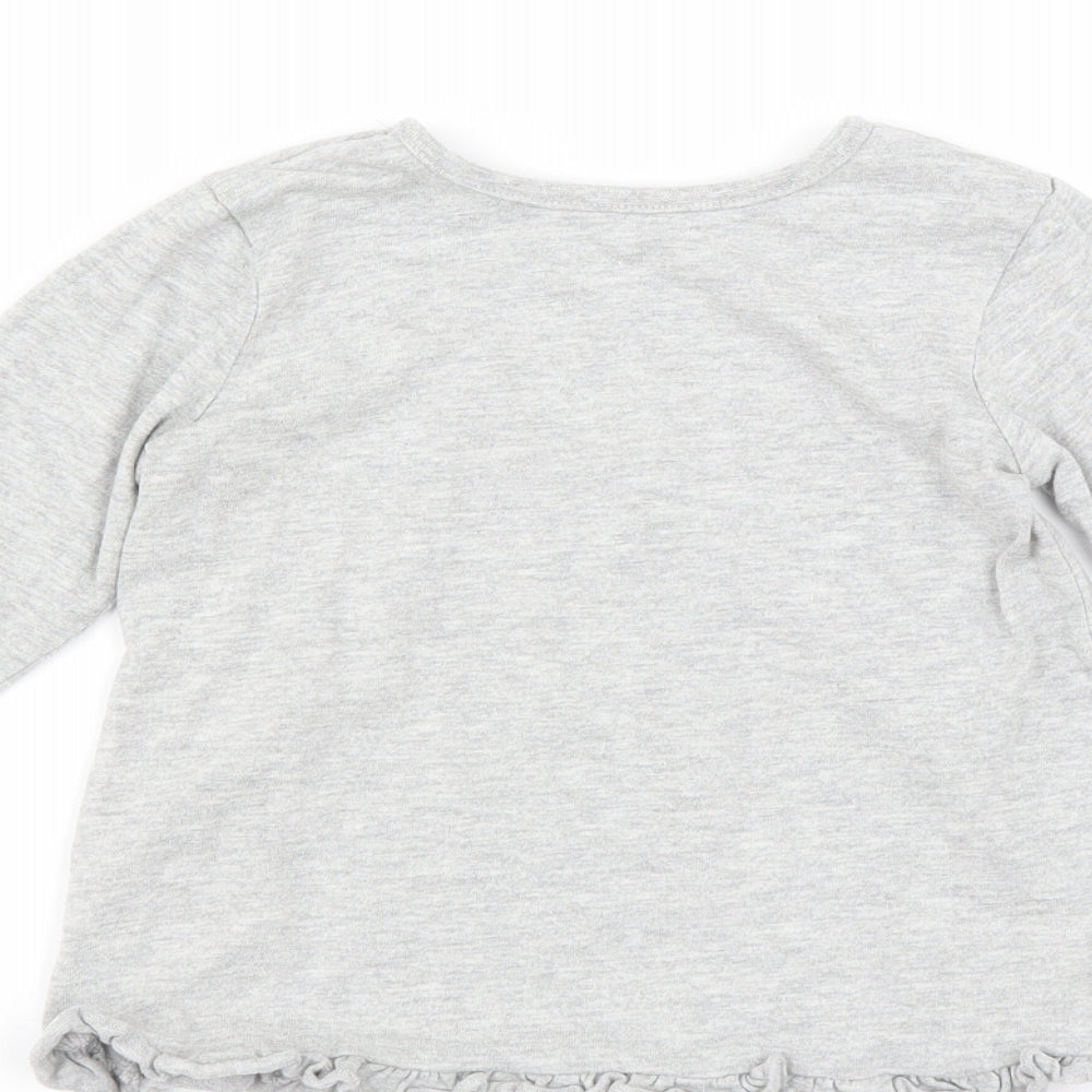 George Girls Grey Basic T-Shirt Size 18-24 Months - i love nanna