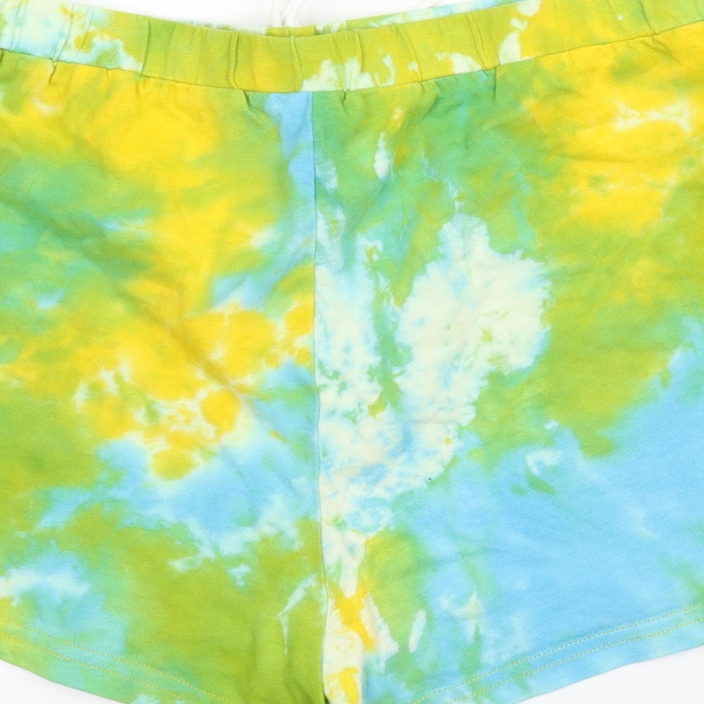 SheIn Womens Multicoloured Mom Shorts Size S - Tie Dye