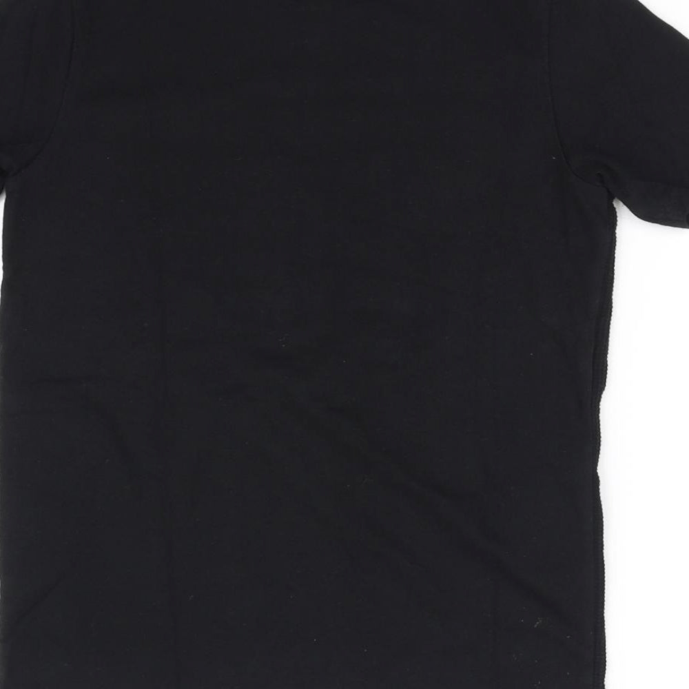 River Island Girls Black Basic T-Shirt Size 7-8 Years