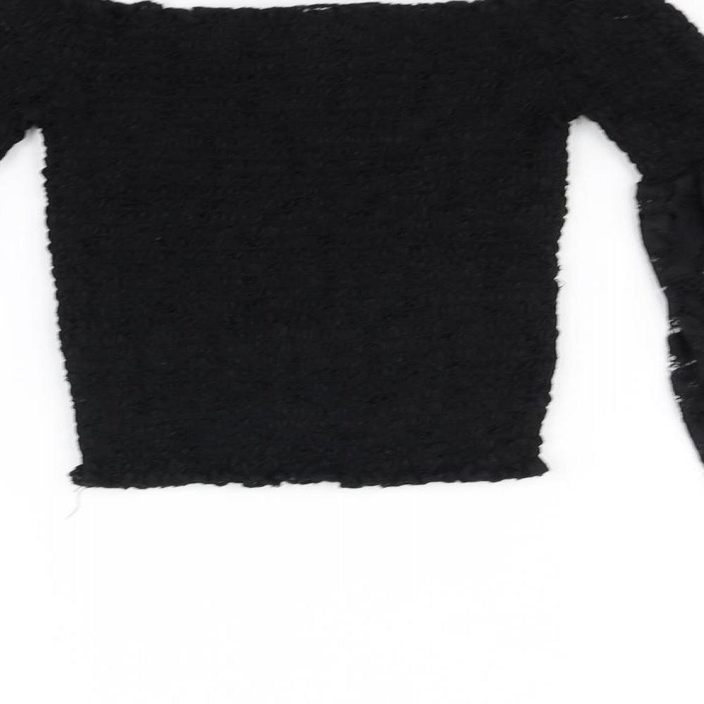 River Island Womens Black Basic T-Shirt Size 8
