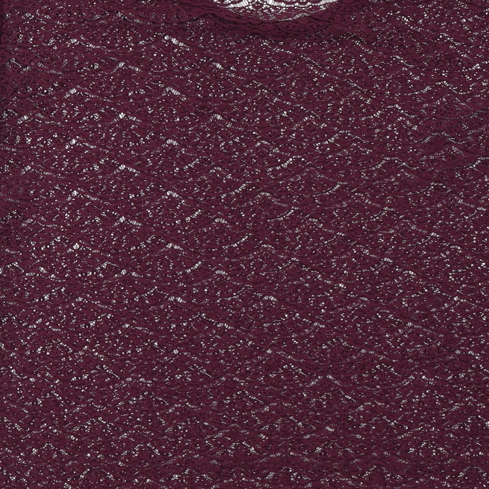 River Island Womens Purple Basic T-Shirt Size 6