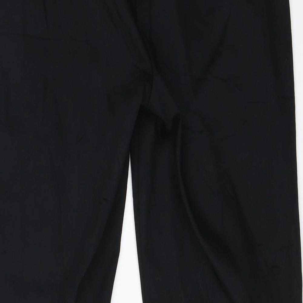 Marks and Spencer Womens Black Trousers Size 10 L20 in