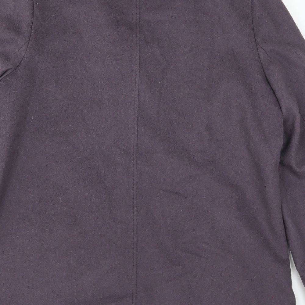Marks and Spencer Womens Purple Overcoat Coat Size 14